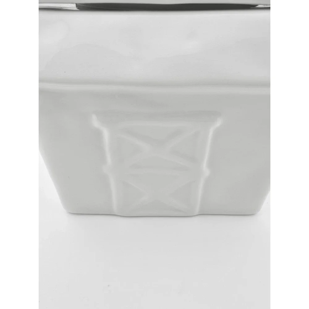 Rae Dunn FARM FRESH White Glossy  Ceramic Cookie Jar Farm House Barn NEW 2023